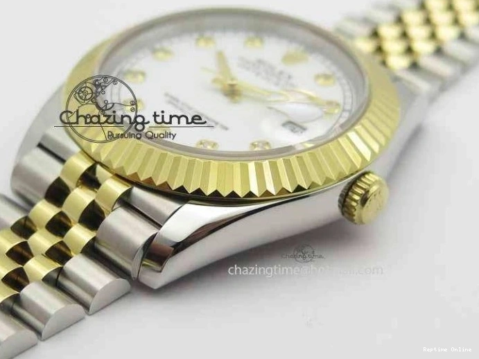 0113 DateJust II 41mm SS YG BP Maker Best Edition White Diam Dial On Jubilee Bracelet A ModernLook 3663